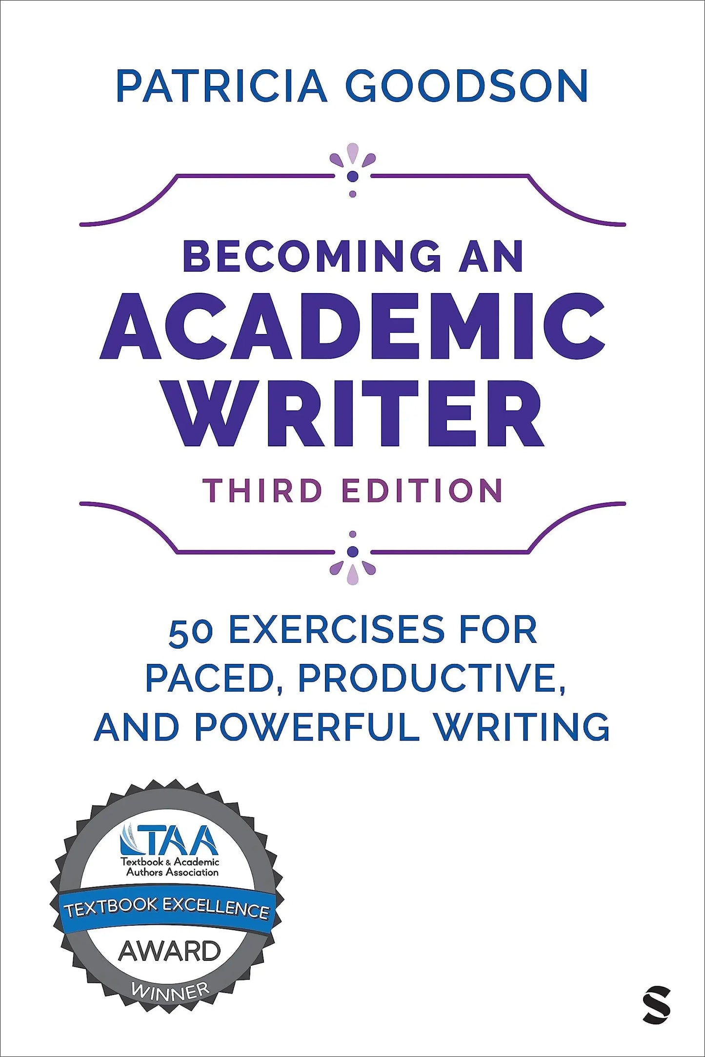 Becoming an Academic Writer: 50 Exercises for Paced, Productive, and Powerful Writing by Goodson – book cover
