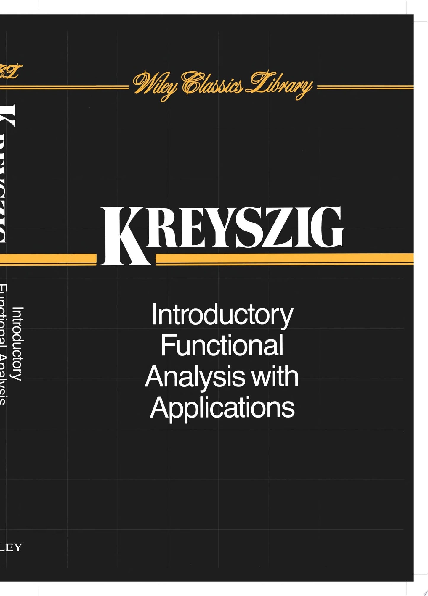 Introductory Functional Analysis with Applications by Erwin Kreyszig – book cover