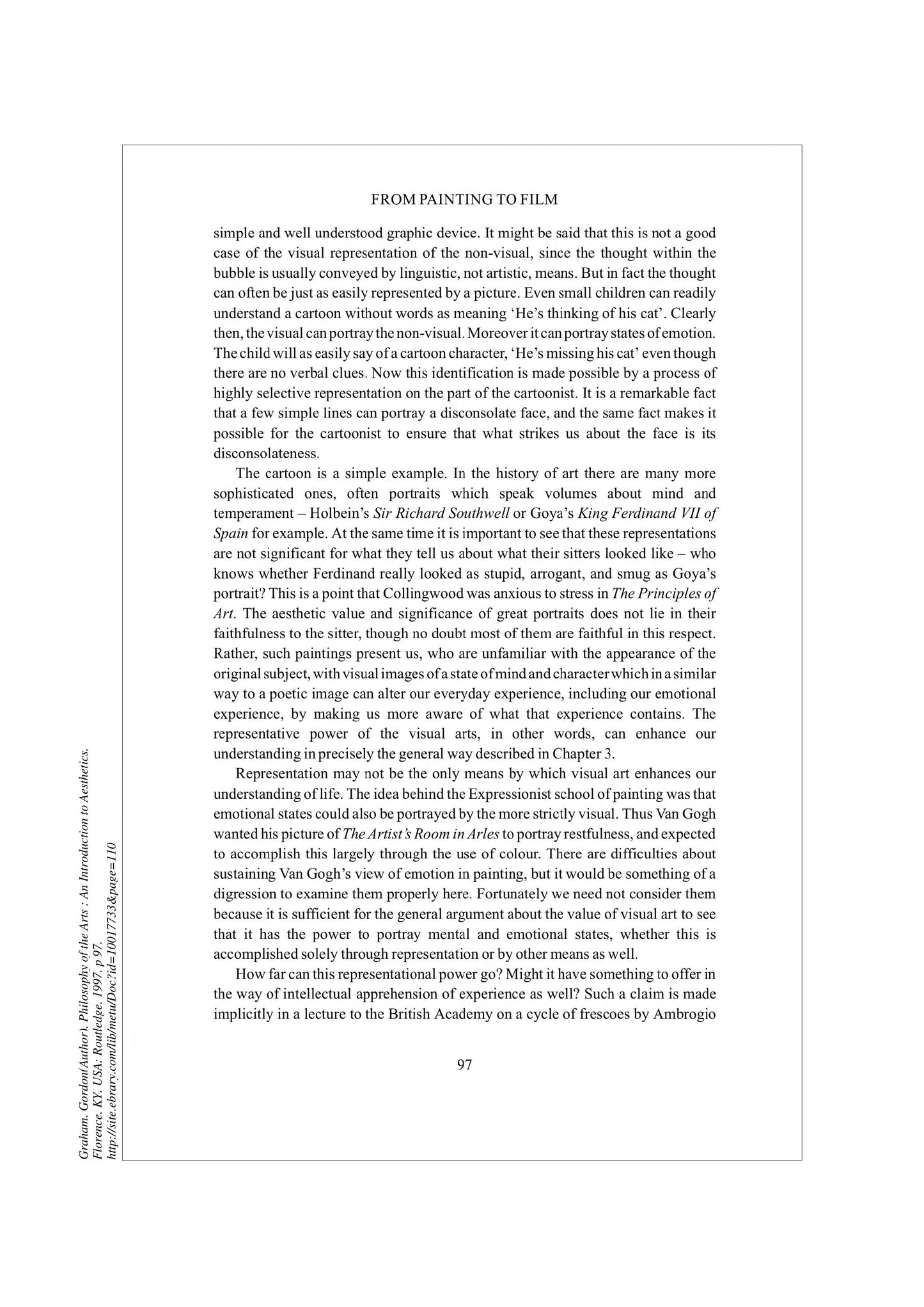 Philosophy of the Arts An Introduction to Aesthetics by Gordon Graham