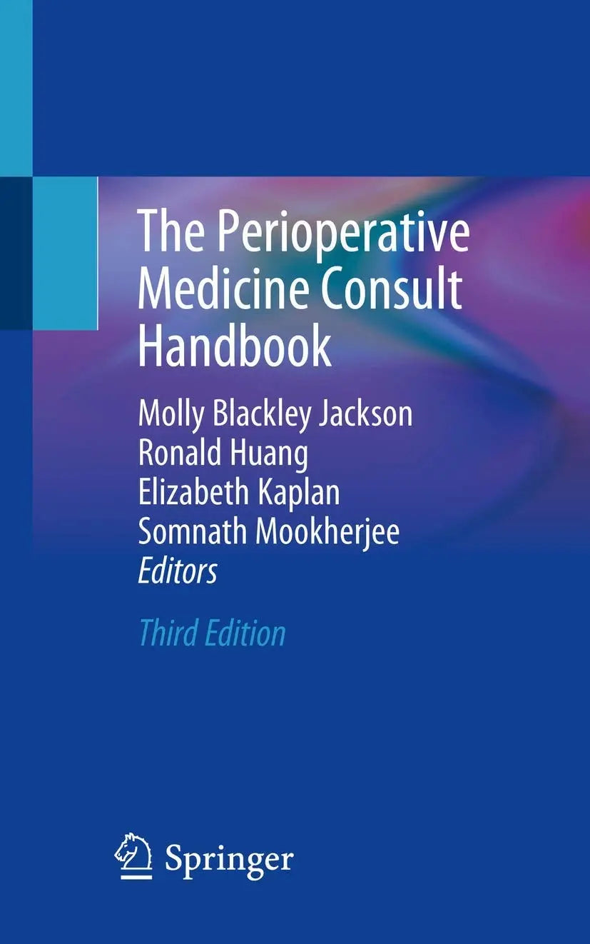 The Perioperative Medicine Consult Handbook by Molly Blackley Jackson – book cover