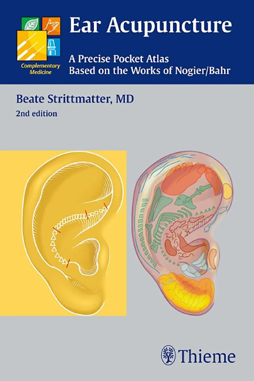 Ear Acupuncture A Precise Pocket Atlas Based on the Works of Nogier/Bahr by Beate Strittmatter – book cover