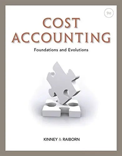 Cost Accounting: Foundations and Evolutions by Michael R. Kinney – book cover