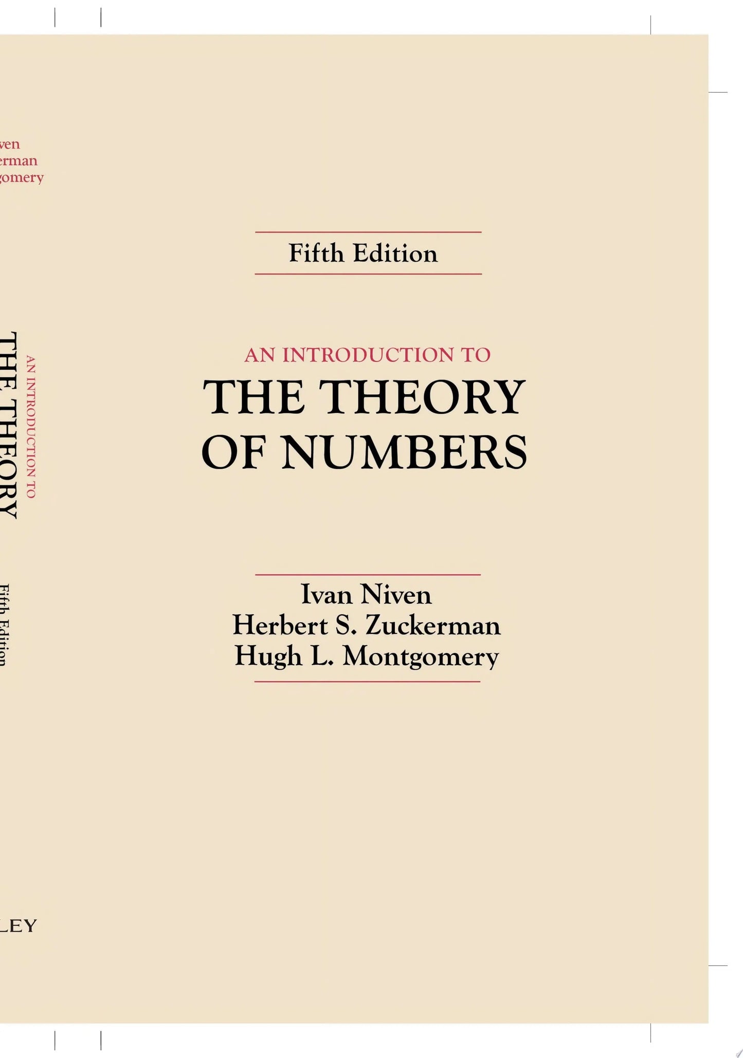 An Introduction to the Theory of Numbers by Ivan Niven – book cover