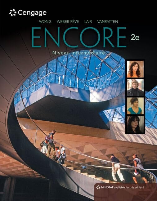 Encore Intermediate French, Student Edition: Niveau intermediaire Cengage Learning