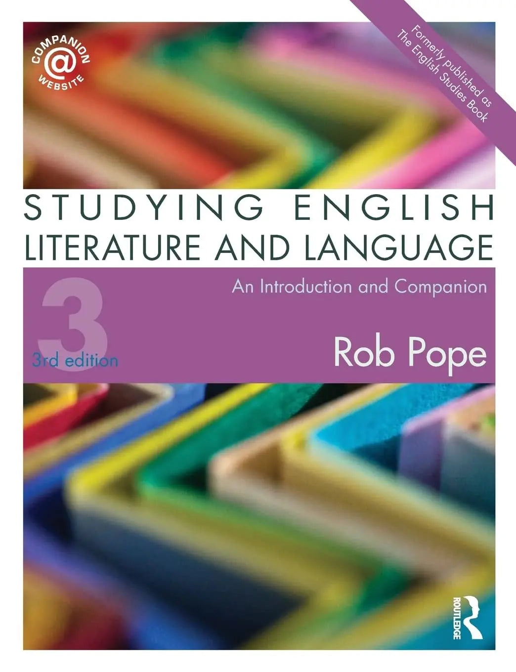 Studying English Literature and Language An Introduction and Companion by Rob Pope – book cover