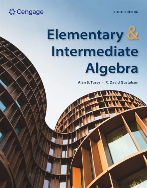 Elementary and Intermediate Algebra Cengage Learning