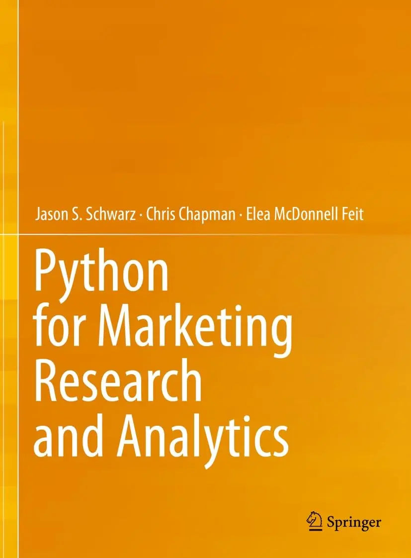 Python for Marketing Research and Analytics by Jason S. Schwarz – book cover