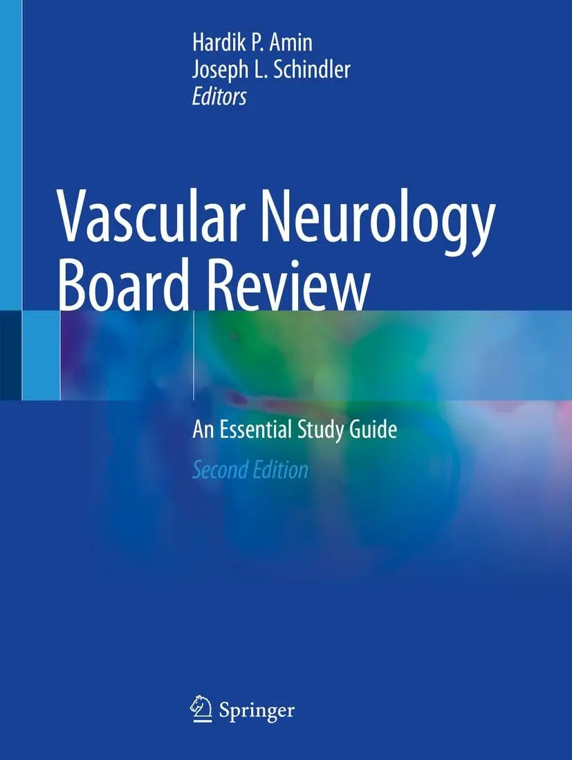 Vascular Neurology Board Review An Essential Study Guide by Hardik P. Amin – book cover