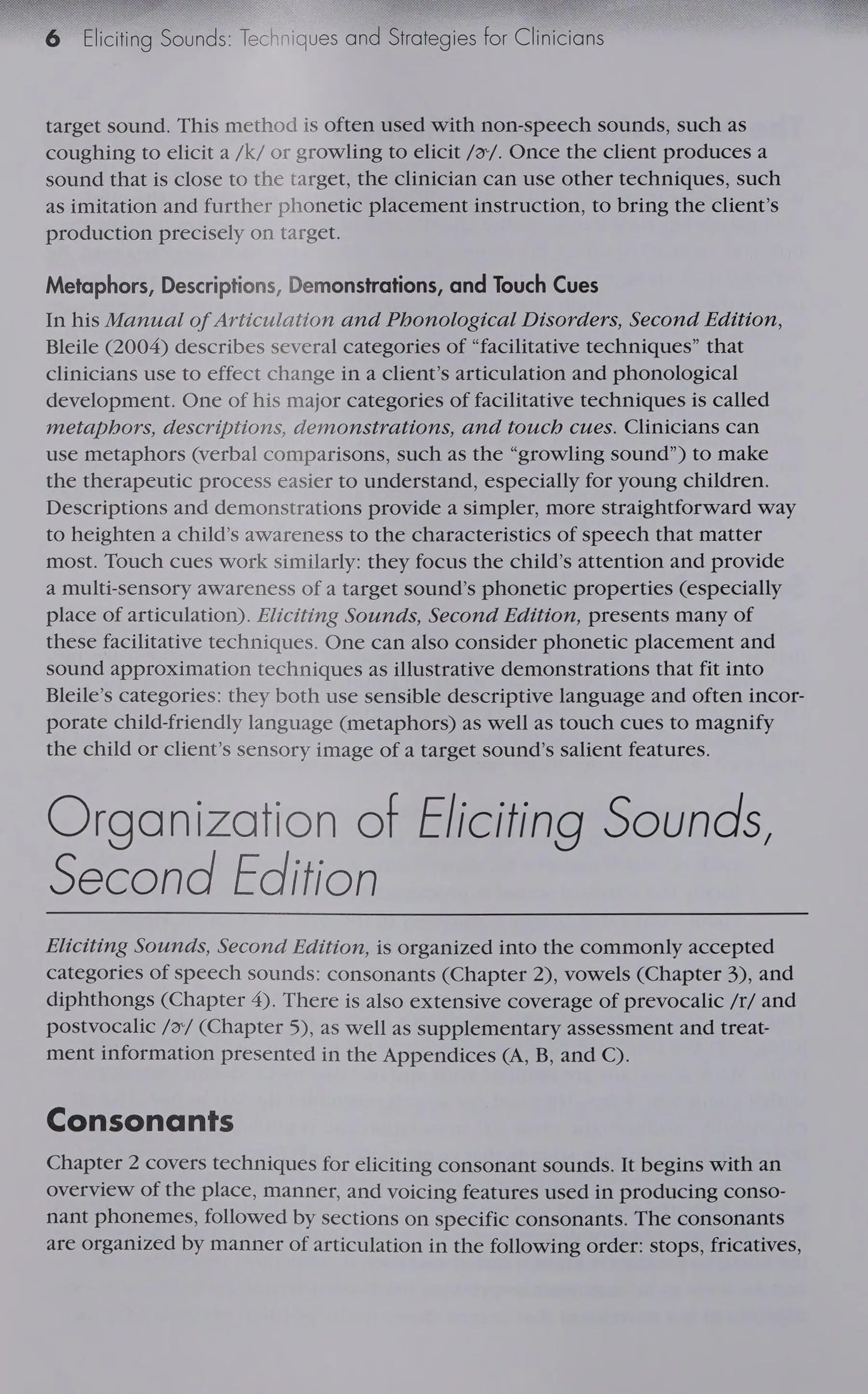 Eliciting Sounds: Techniques and Strategies for Clinicians by Secord – book cover