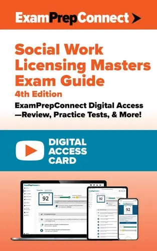 Social Work Licensing Masters Exam Guide (Digital Access Card): ExamPrepConnect Digital Access―Review, Practice Tests, & More!