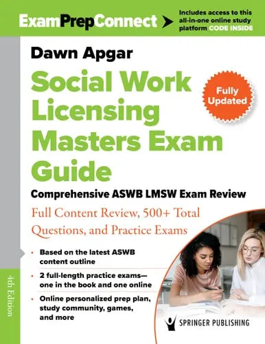 Social Work Licensing Masters Exam Guide Comprehensive ASWB LMSW Exam Review with Full Content Review, 500+ Total Questions, and Practice Exams Springer Publishing Company, Incorporated