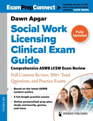 Social Work Licensing Clinical Exam Guide Comprehensive ASWB LCSW Exam Review with Full Content Review, 500+ Total Questions, and Practice Exams Springer Publishing Company
