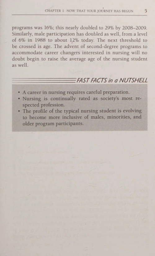 Fast Facts for the Student Nurse Nursing Student Success in a Nutshell by Susan Stabler-Haas