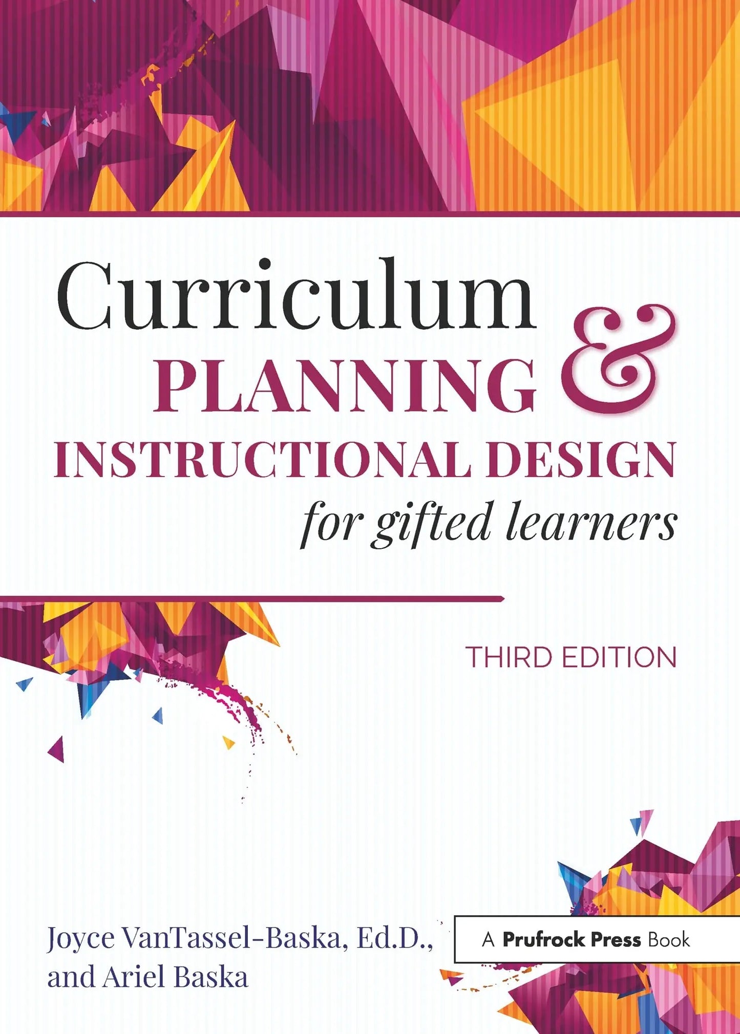 Curriculum Planning and Instructional Design for Gifted Learners by Joyce VanTassel-Baska – book cover