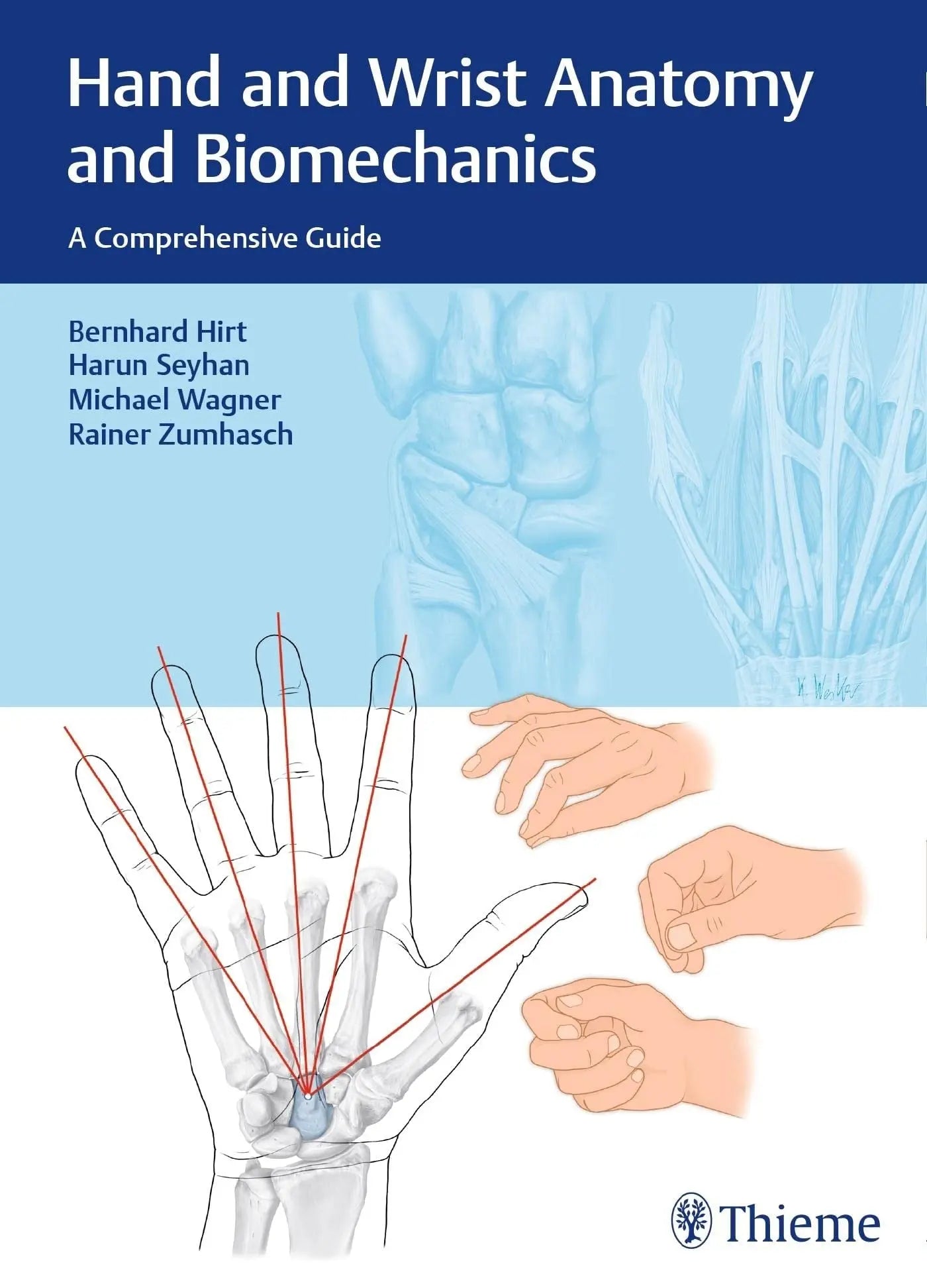 Hand and Wrist Anatomy and Biomechanics A Comprehensive Guide by Bernhard Hirt – book cover