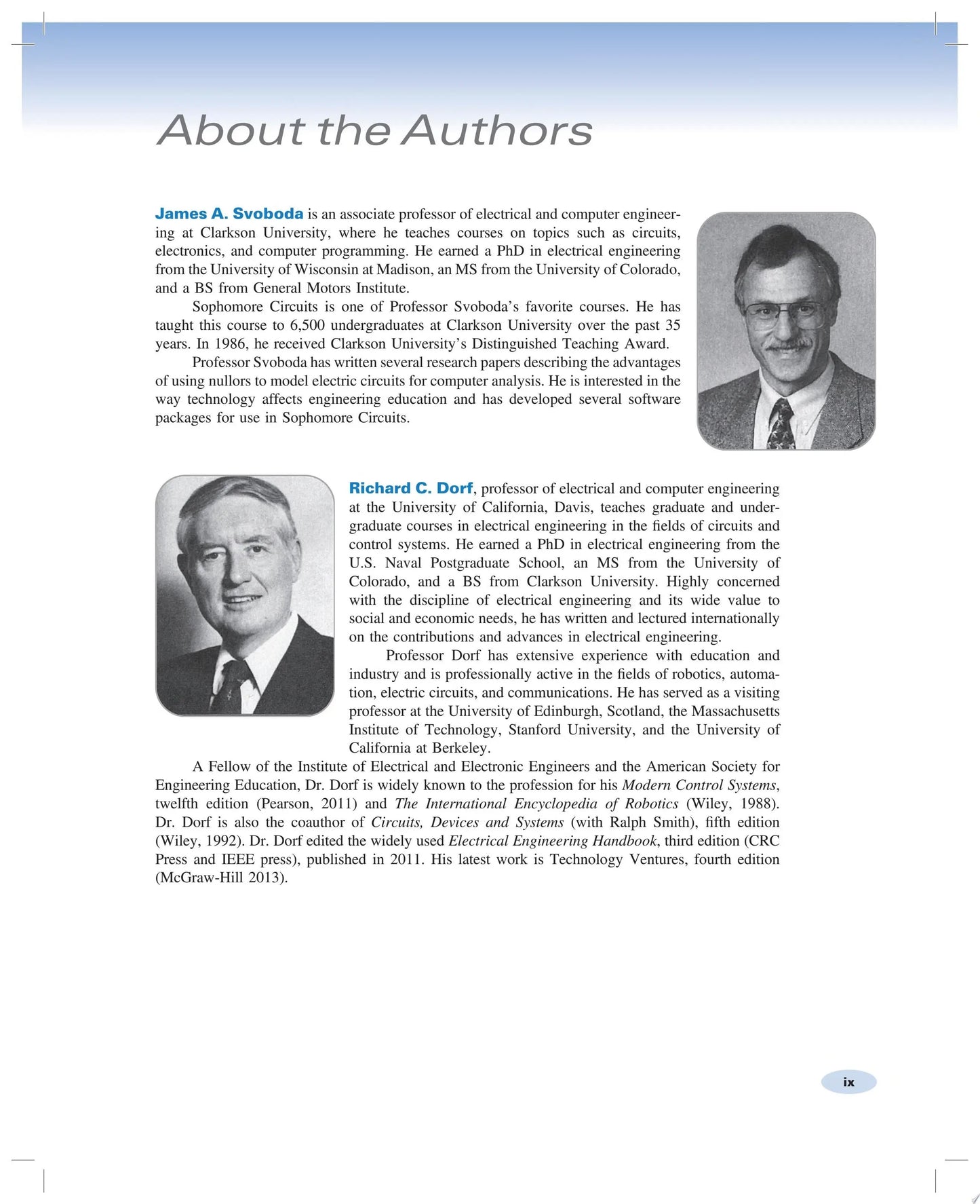 Introduction to Electric Circuits by James A. Svoboda – book cover