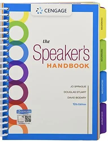 The Speaker's Handbook, Spiral bound Version by Jo Sprague – book cover