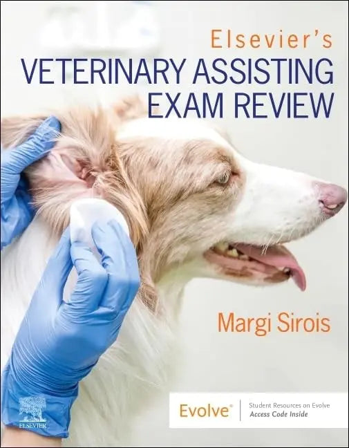 Elsevier's Veterinary Assisting Exam Review by Margi Sirois – book cover