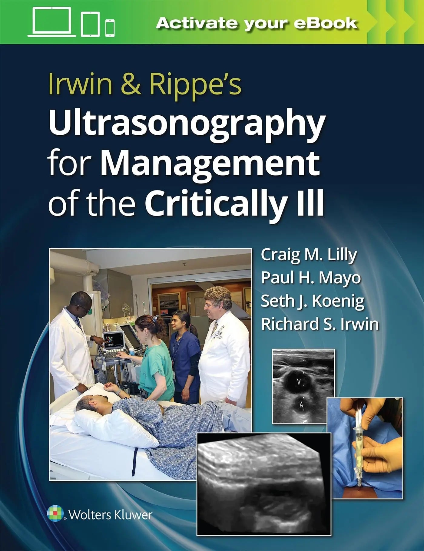 Irwin and Rippe's Ultrasonography for Management of the Critically Ill by Craig M. Lilly – book cover