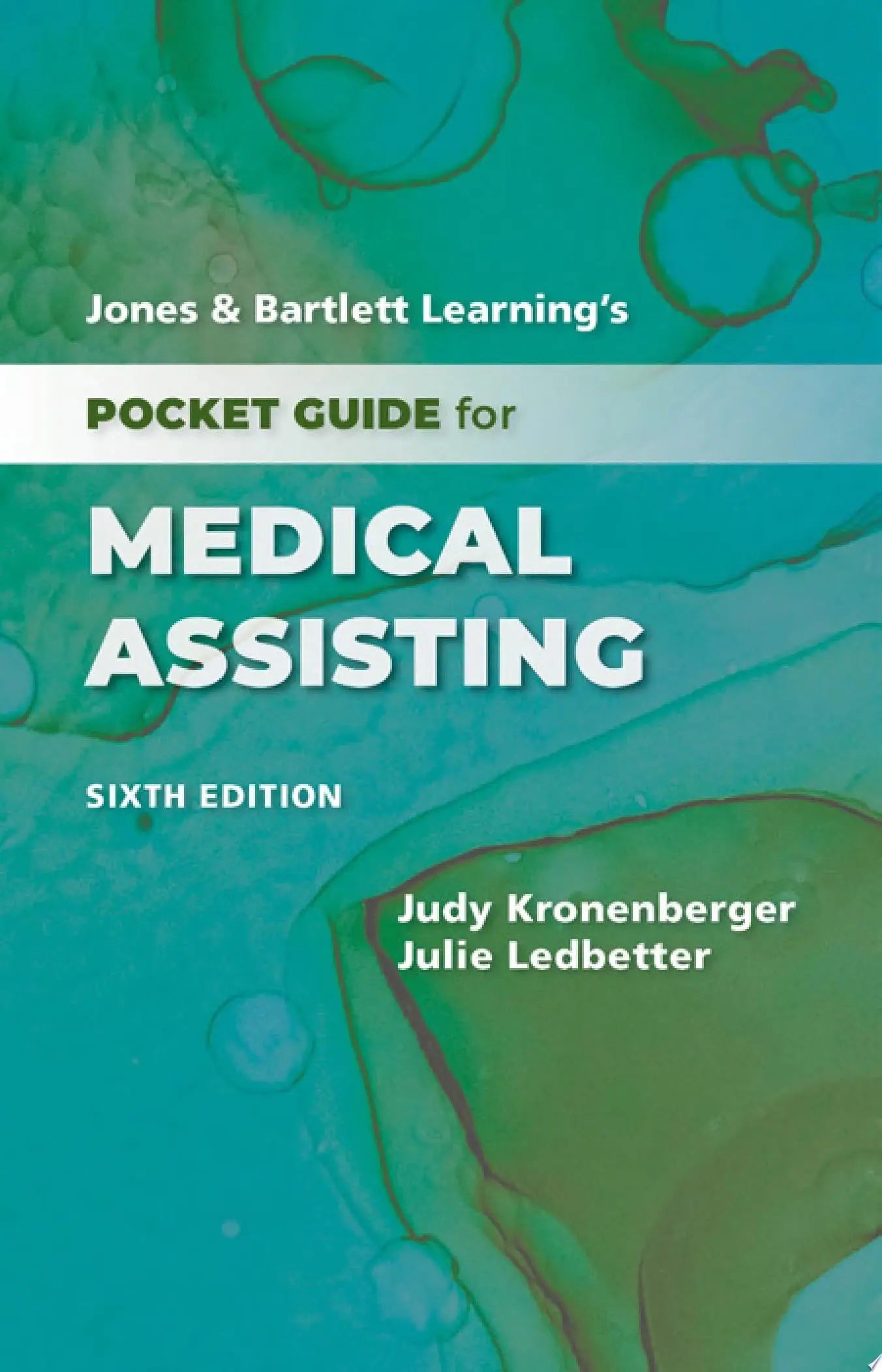 Jones & Bartlett Learning's Pocket Guide for Medical Assisting by Judy Kronenberger – book cover