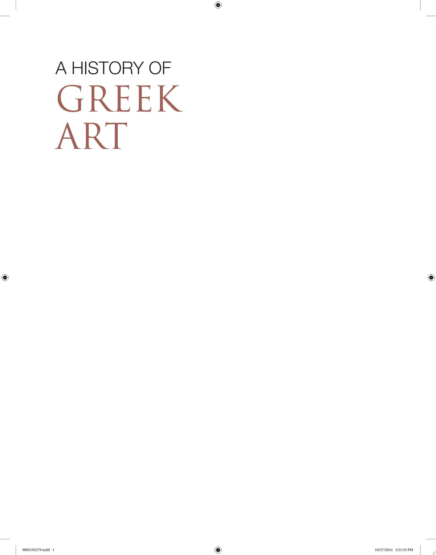 A History of Greek Art
