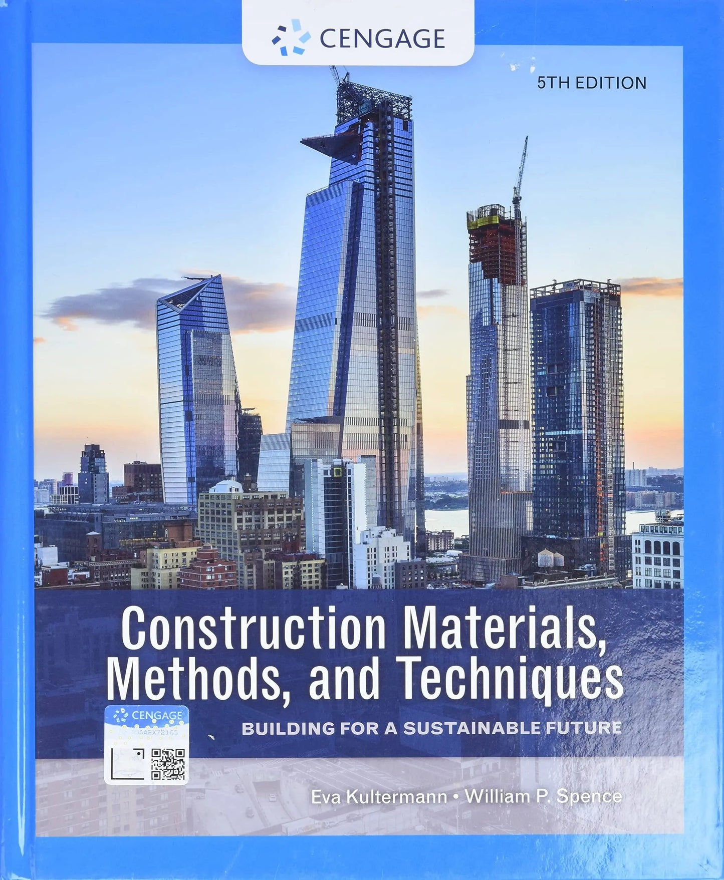 Construction Materials, Methods, and Techniques Building for a Sustainable Future by Eva Kultermann – book cover