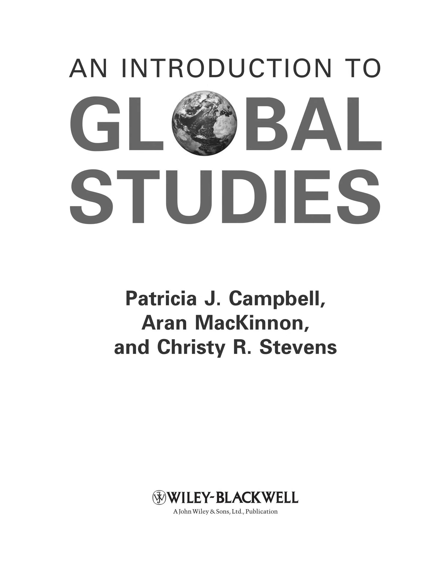 An Introduction to Global Studies by Patricia J. Campbell – book cover