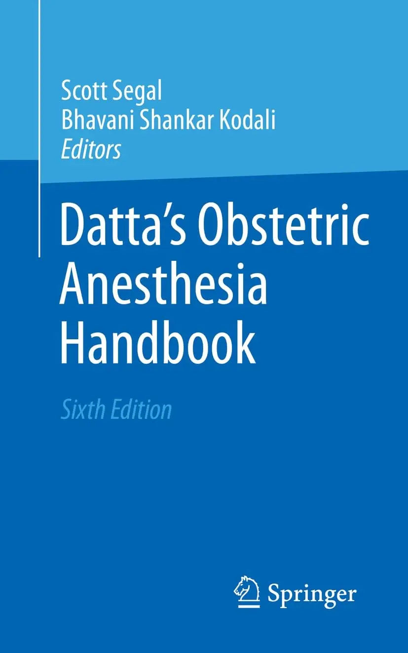 Datta's Obstetric Anesthesia Handbook by Scott Segal – book cover