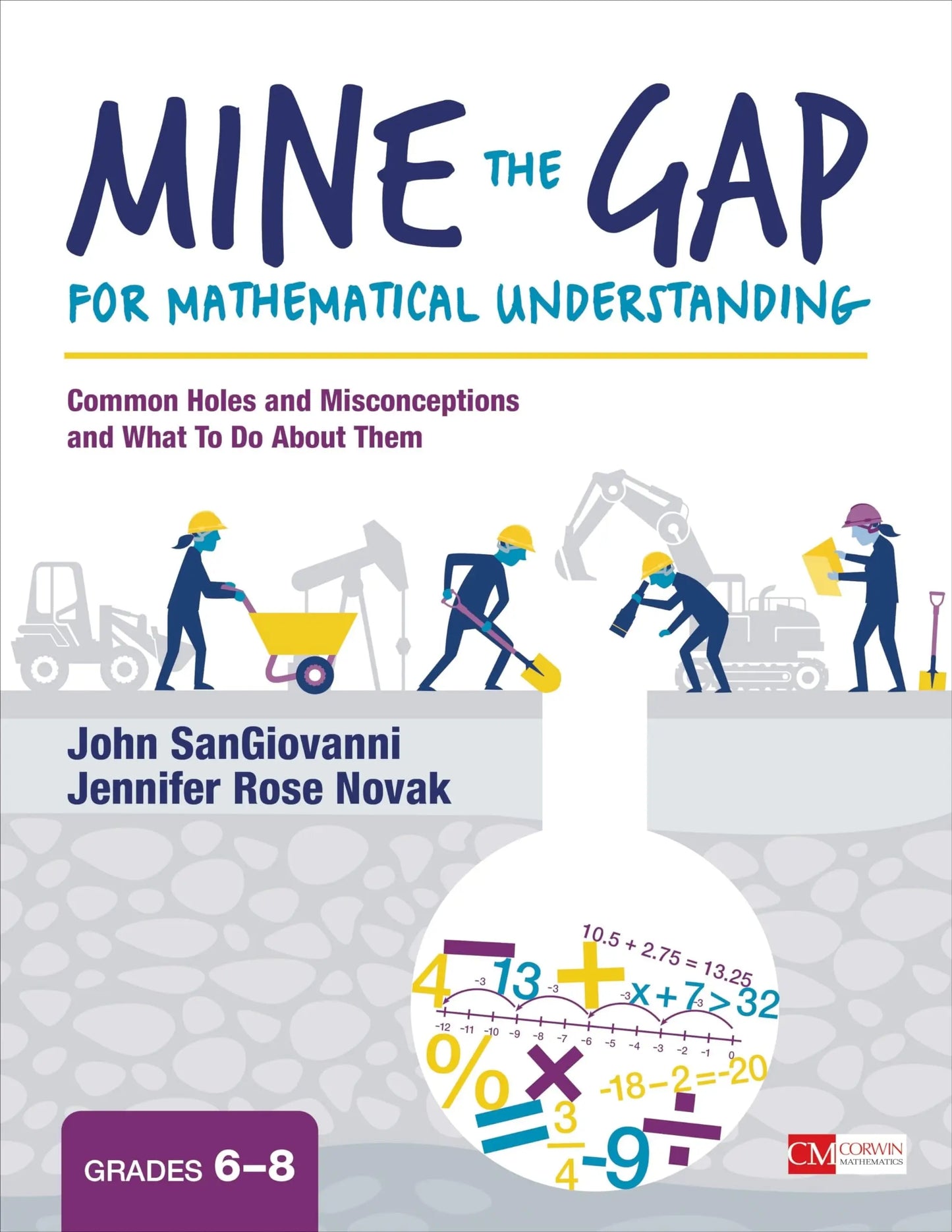 Mine the Gap for Mathematical Understanding, Grades 6-8 Common Holes and Misconceptions and What To Do – book cover