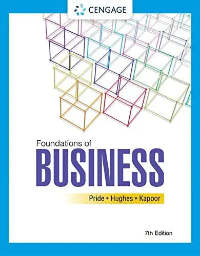 Foundations of Business by William M. Pride – book cover