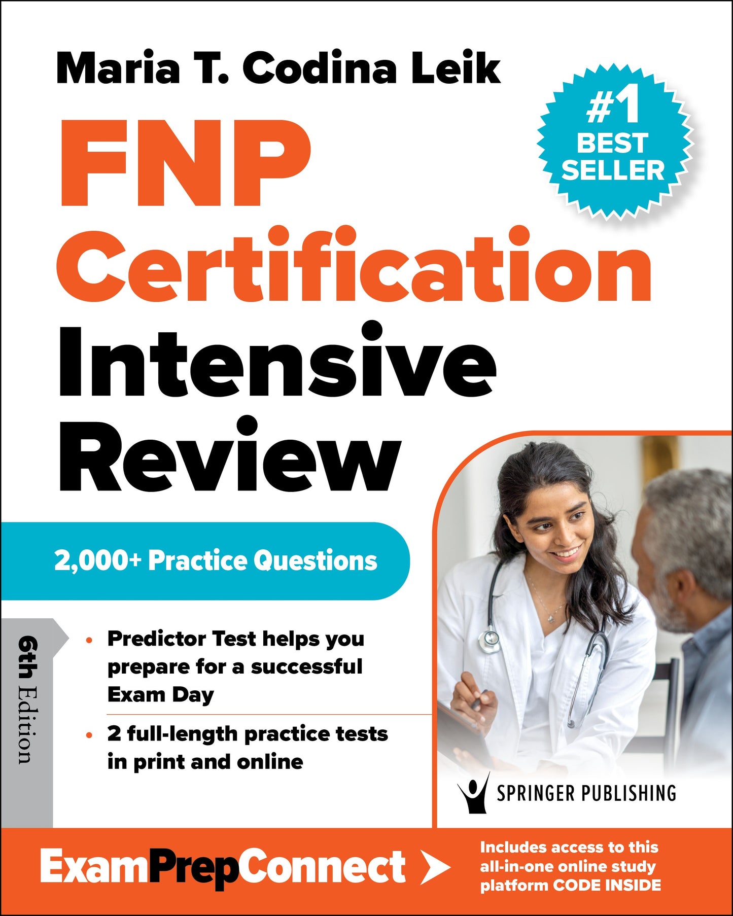 FNP Certification Intensive Review, Sixth Edition by Maria T. Codina Leik – book cover