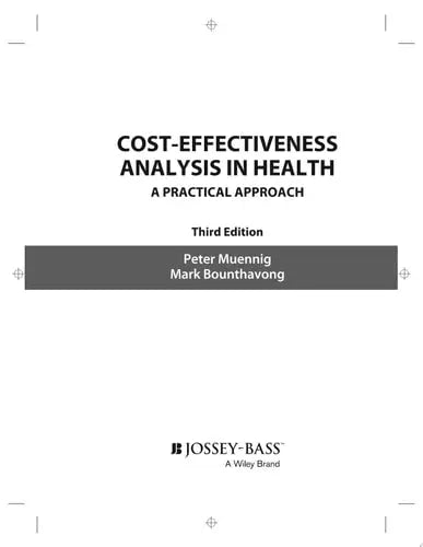 Cost-Effectiveness Analysis in Health A Practical Approach