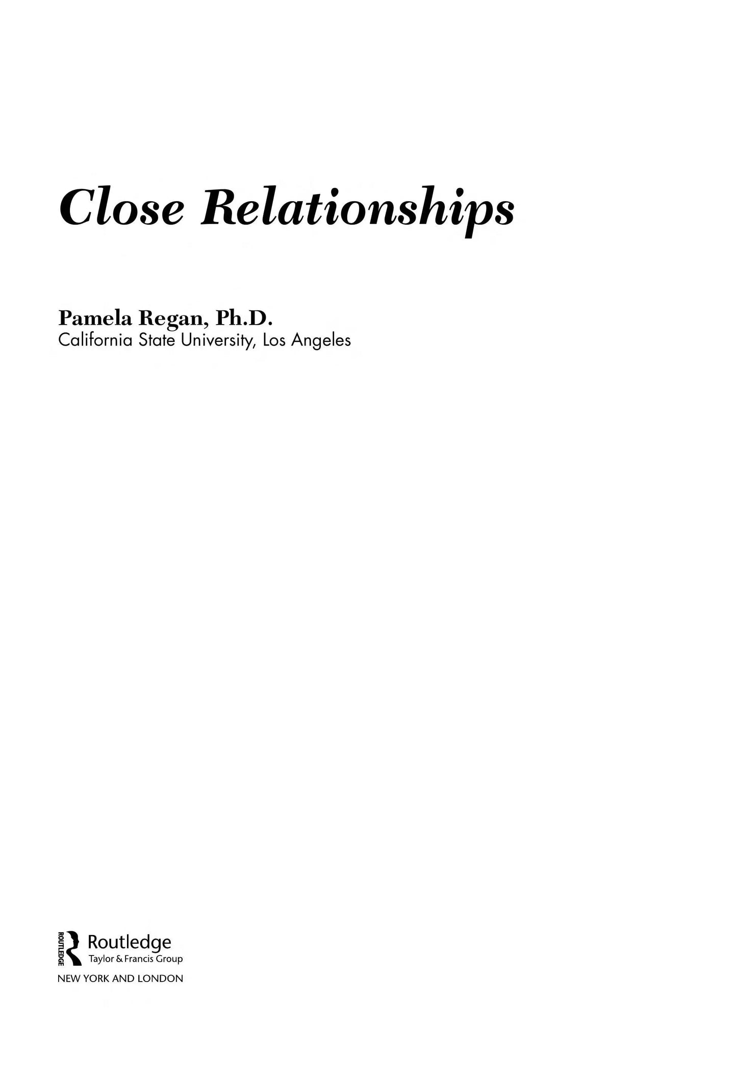 Close Relationships