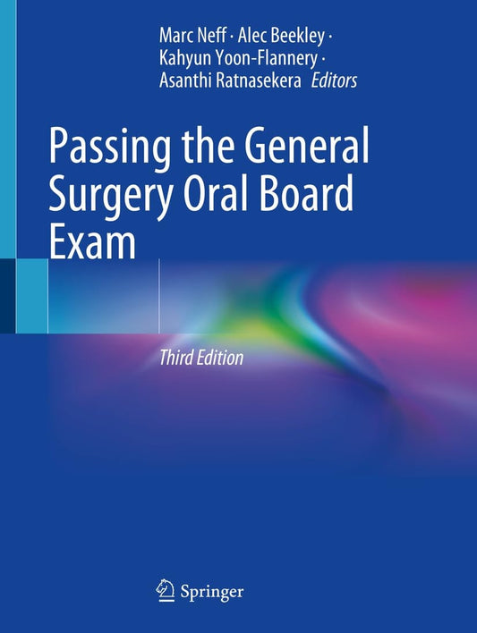 Passing the General Surgery Oral Board Exam by Marc Neff – book cover