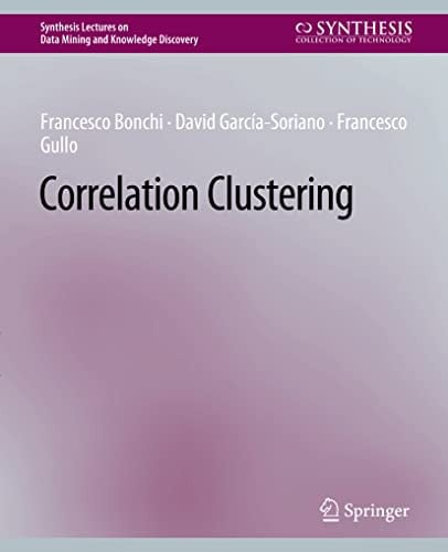 Correlation Clustering by Francesco Bonchi – book cover