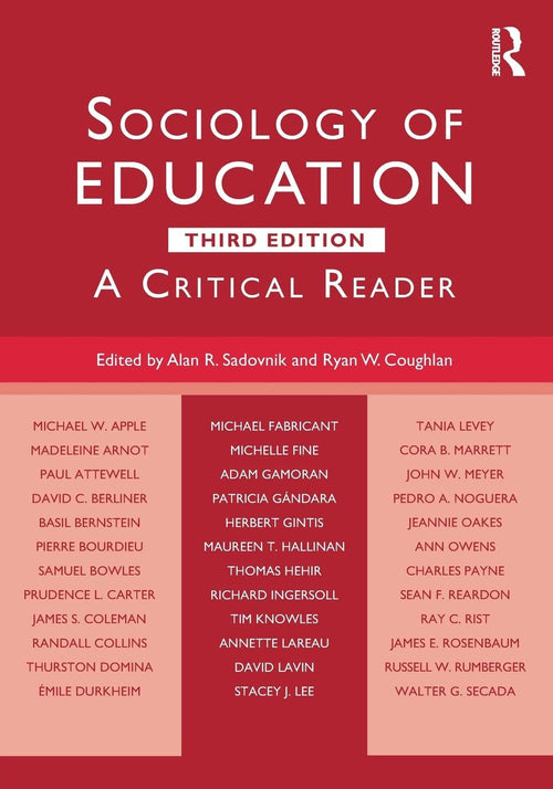 Sociology of Education A Critical Reader