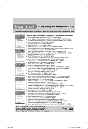 Essentials of Executive Functions Assessment by George McCloskey – book cover