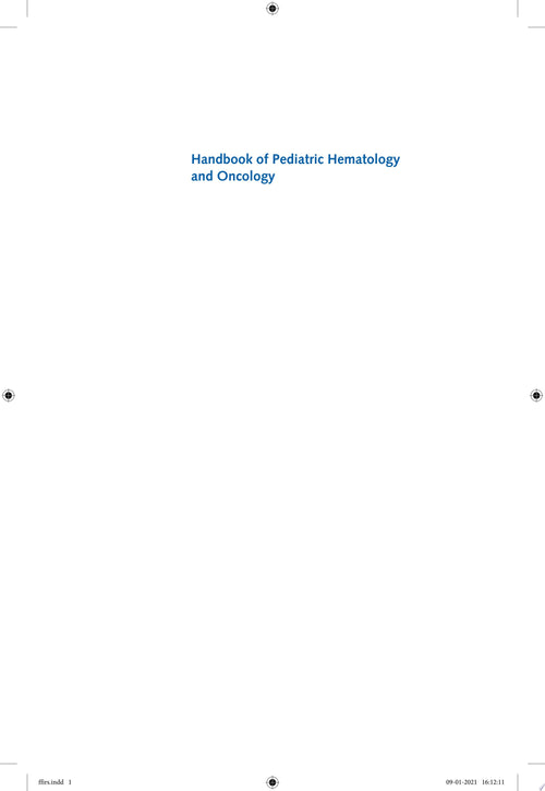 Handbook of Pediatric Hematology and Oncology Children's Hospital and Research Center Oakland