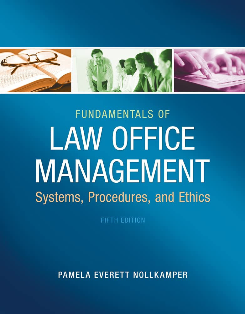 Fundamentals of Law Office Management Cengage Learning