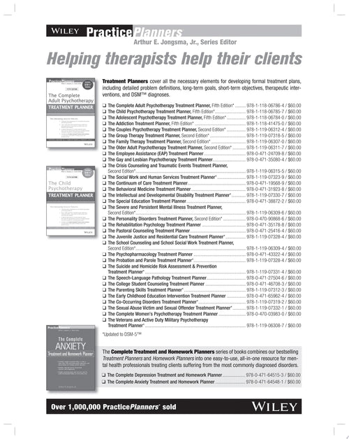 Family Therapy Homework Planner by Louis J. Bevilacqua