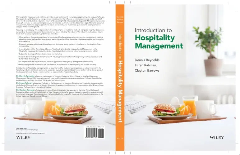 Introduction to Hospitality Management John Wiley & Sons
