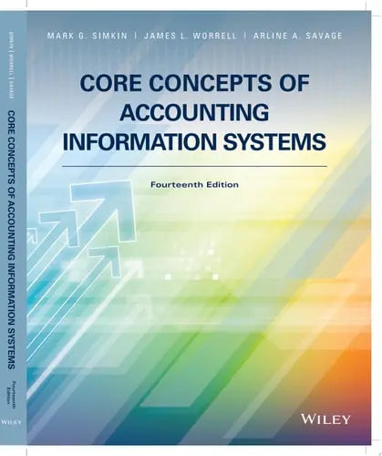 Core Concepts of Accounting Information Systems by Mark G. Simkin