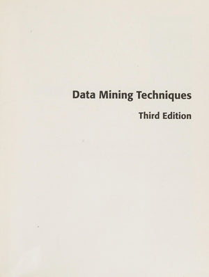 Data Mining Techniques For Marketing, Sales, and Customer Relationship Management by Gordon S. Linoff – book cover