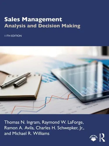 Sales Management Analysis and Decision Making Routledge
