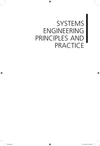 Systems Engineering Principles and Practice by Alexander Kossiakoff