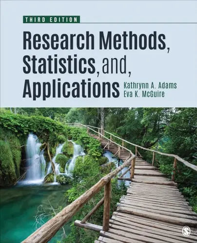 Research Methods, Statistics, and Applications SAGE Publications, Incorporated
