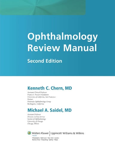 Ophthalmology Review Manual by Kenneth C. Chern – book cover