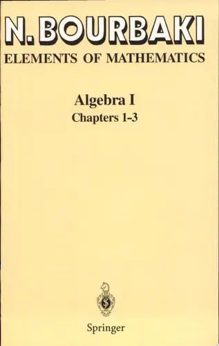 Algebra I Chapters 1-3 Springer Science & Business Media