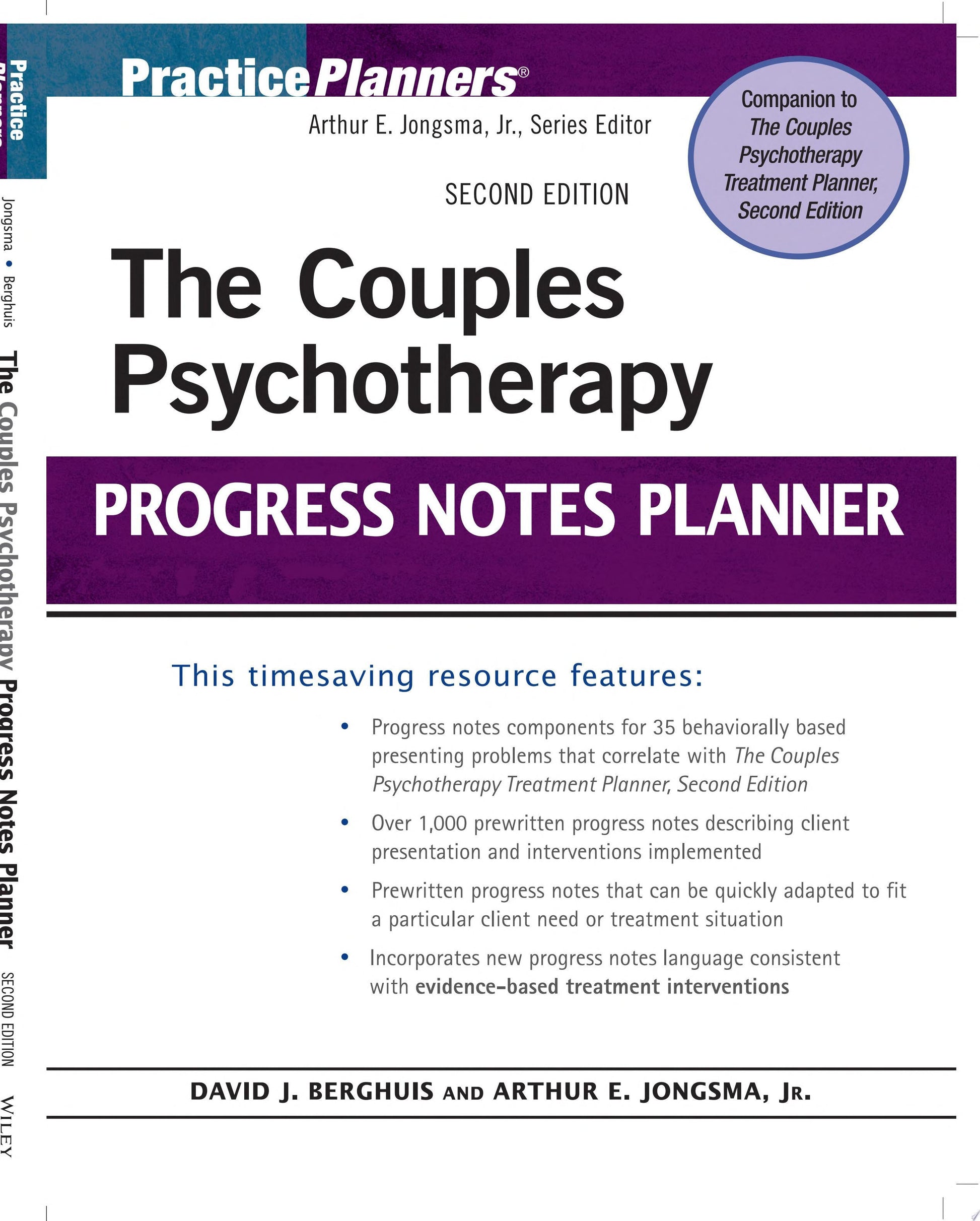 The Couples Psychotherapy Progress Notes Planner John Wiley & Sons