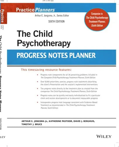 The Child Psychotherapy Progress Notes Planner John Wiley & Sons